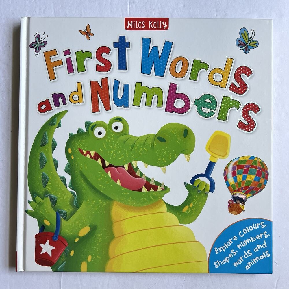First Words and Numbers by Sarah Parkin Miles Kelly Hardcover Book